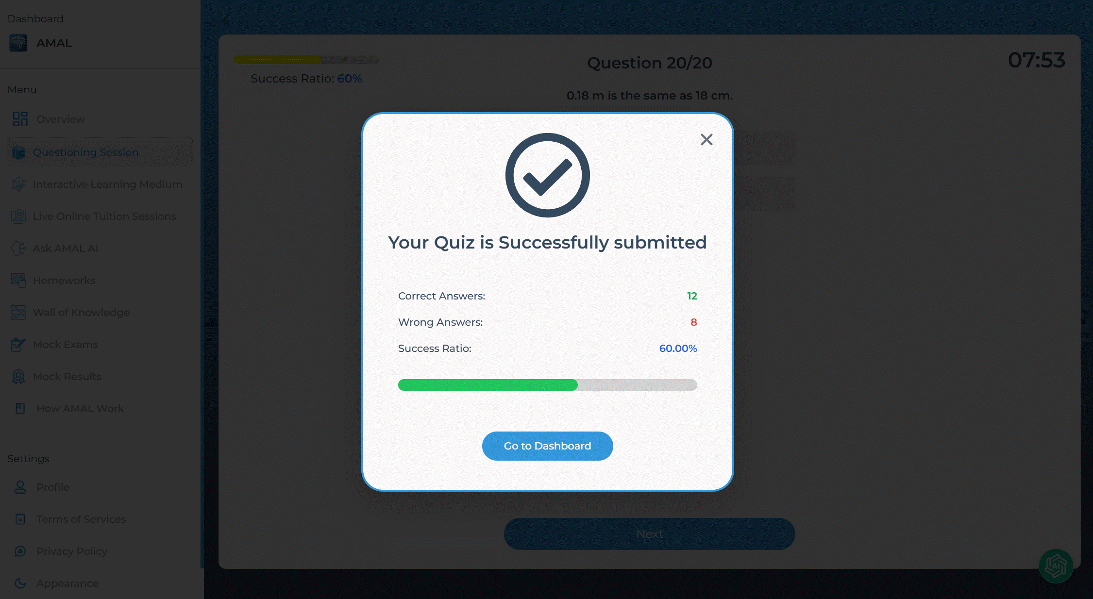 Topic Tests animation